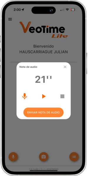 Cámara y grabadora integradas